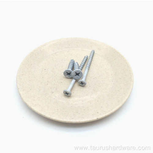 Flat Head Cross Recessed 3 Thread Concrete Screws